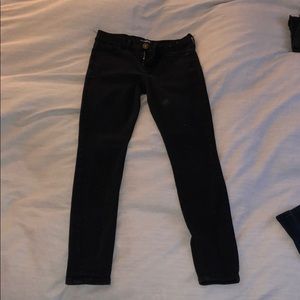 Mid rise black jeans